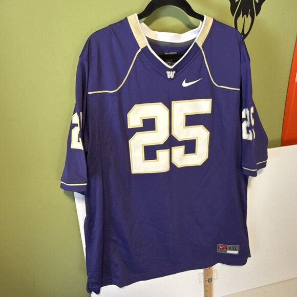 Nike Washington Huskies Player 25 Game Series Football Fan Jersey-Purple XXL - Picture 2 of 12